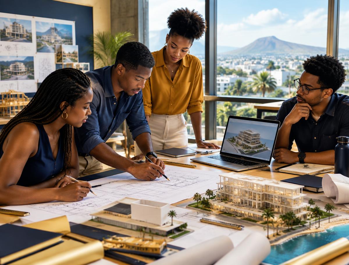 Architecture students in a representative academic setting